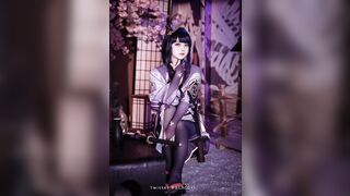 超色情CosPlay雷电将军露出粉乳嫩穴尽情展示