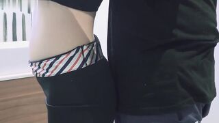 E奶反差空姐，上班高冷，下班就要吃鸡吧